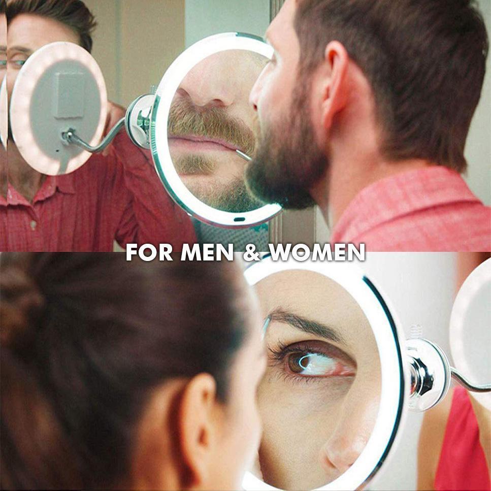 Premium 10x Magnifying LED Vanity Mirror