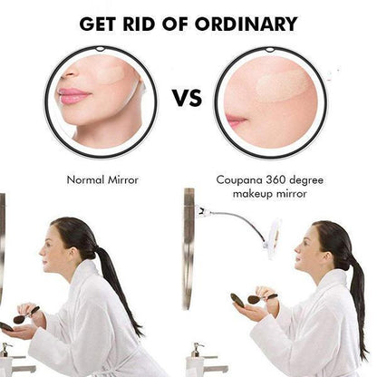 Premium 10x Magnifying LED Vanity Mirror