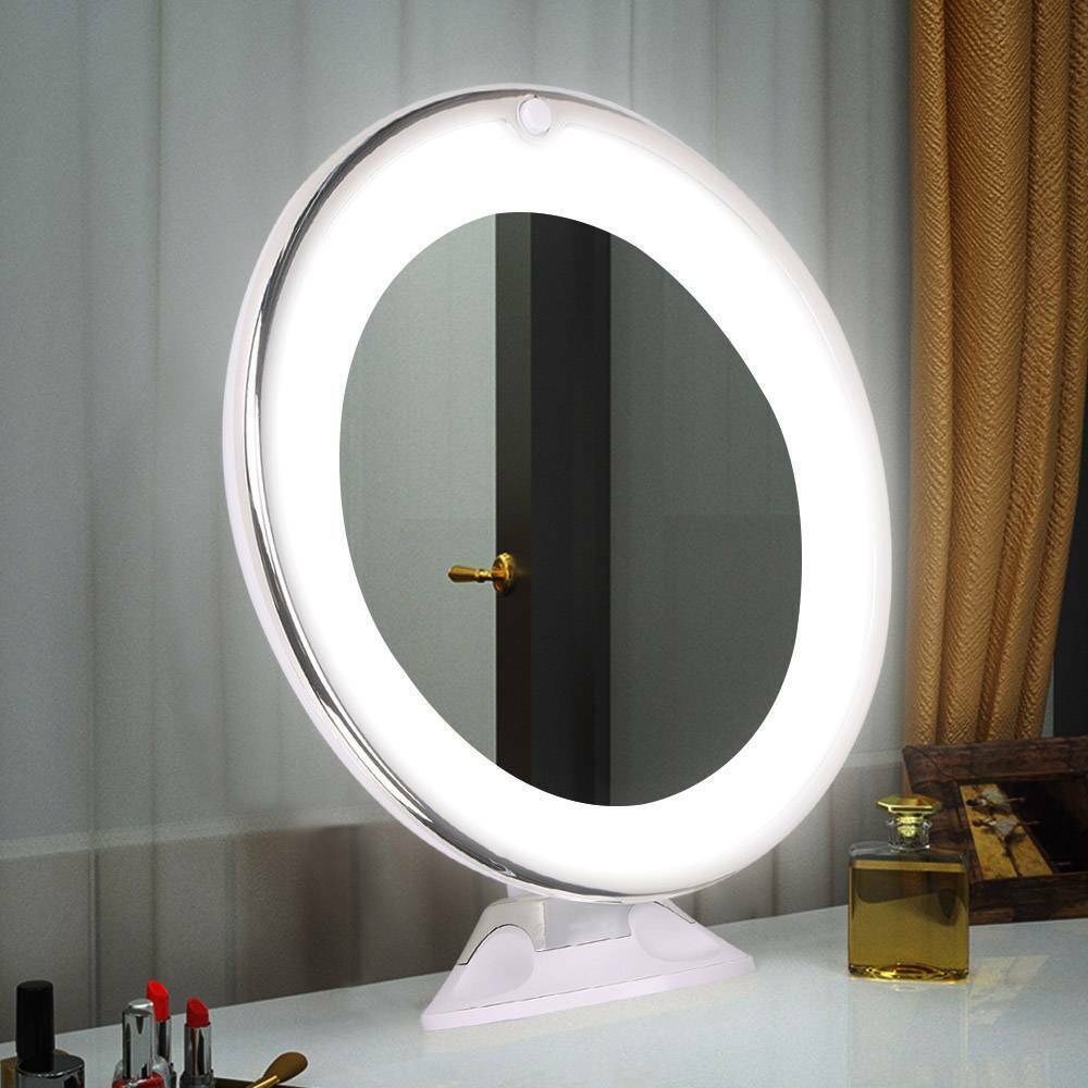 Portable LED Vanity Mirror 10x Magnification