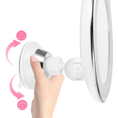 Portable LED Vanity Mirror 10x Magnification
