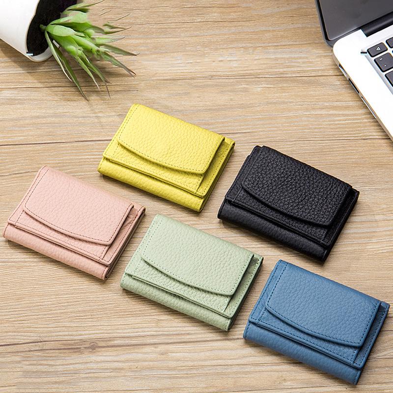 Thin Genuine Leather Wallet with RFID Blocking