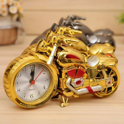 Retro Motorcycle Desk Clock