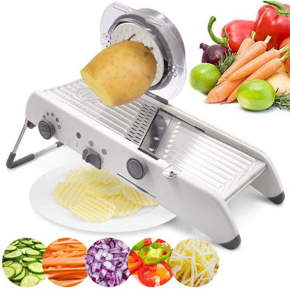 Easy Slice Mandoline Slicer - Adjustable Sharp Steel Blades