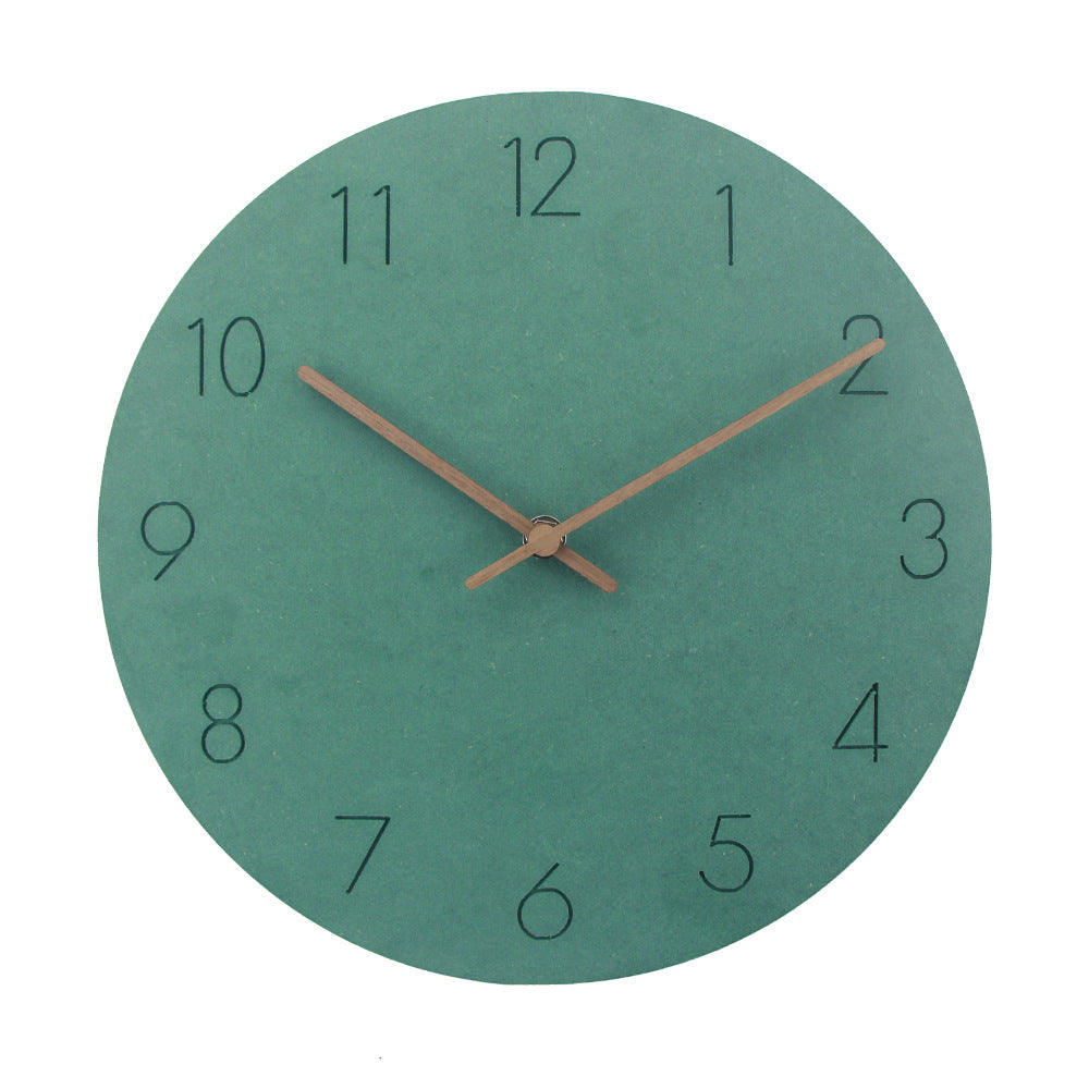 Modern Quiet Wooden Wall Clock