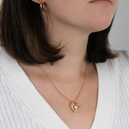 Pretty Heart Diamond Solitaire Pendant Necklace