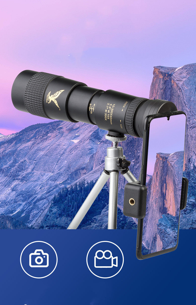 High Power Long Range Zoom Monocular Telescope