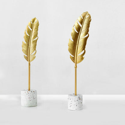 Shiny Gold Leaf Christmas Decorations