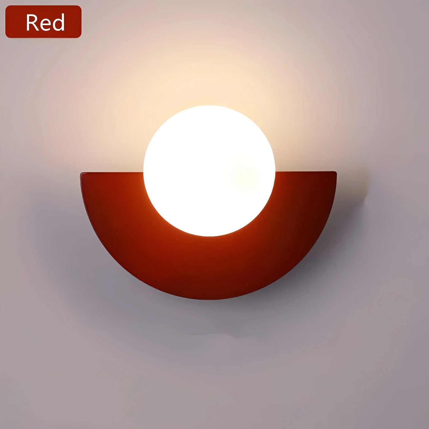 Contemporary Half Round Wall Lamp
