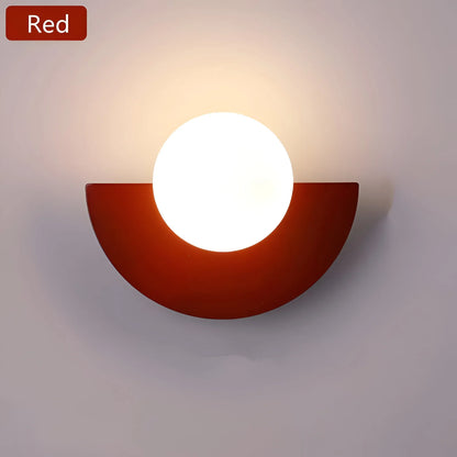 Contemporary Half Round Wall Lamp