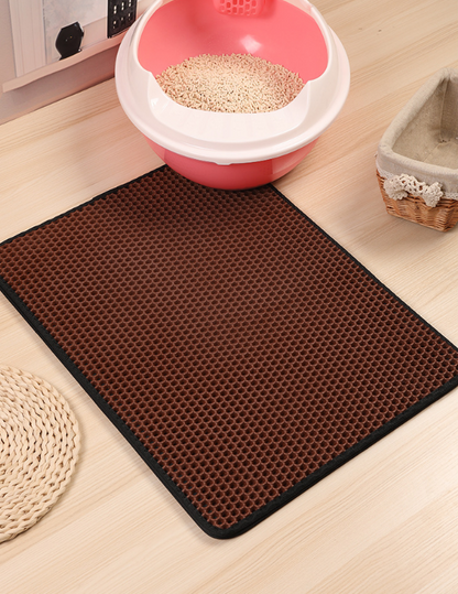 Easy Clean Cat Litter Mat with Non Slip Base