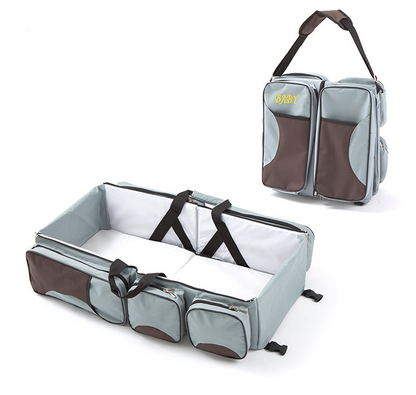 Compact Folding Infant Bed with Storage