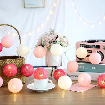 Soft Ivory Fairy Light String Decoration
