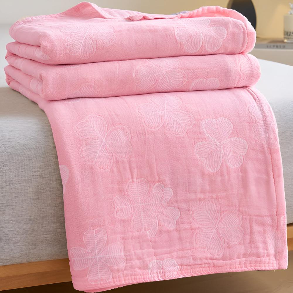 Lucky Green Plush Throw Blanket