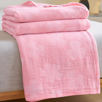 Lucky Green Plush Throw Blanket