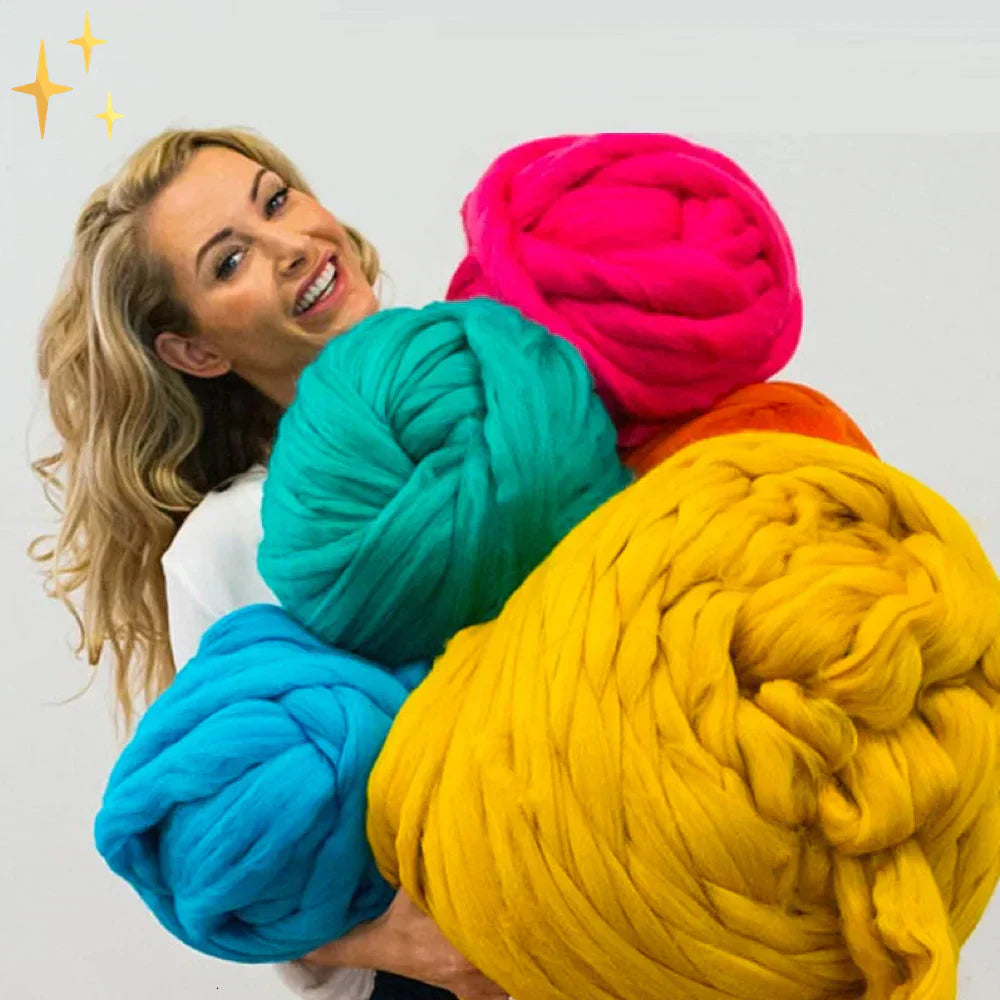 Soft Large 1000g Wool Yarn for Warm Blankets