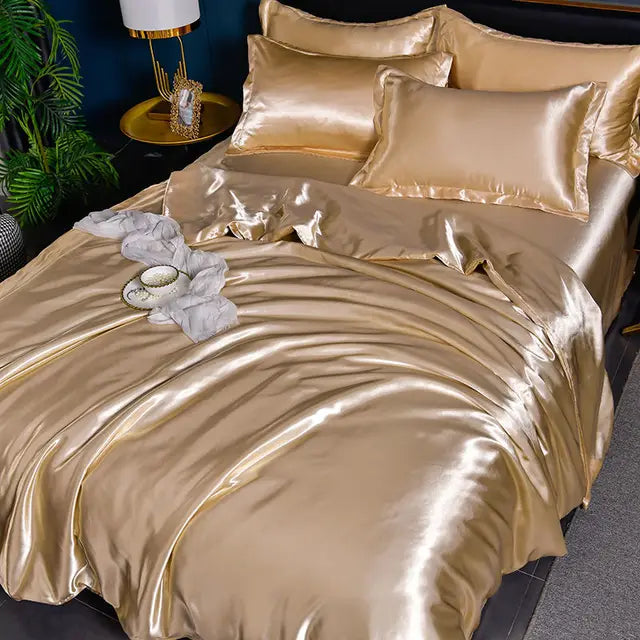 Luxurious Silk Feel Duvet Cover
