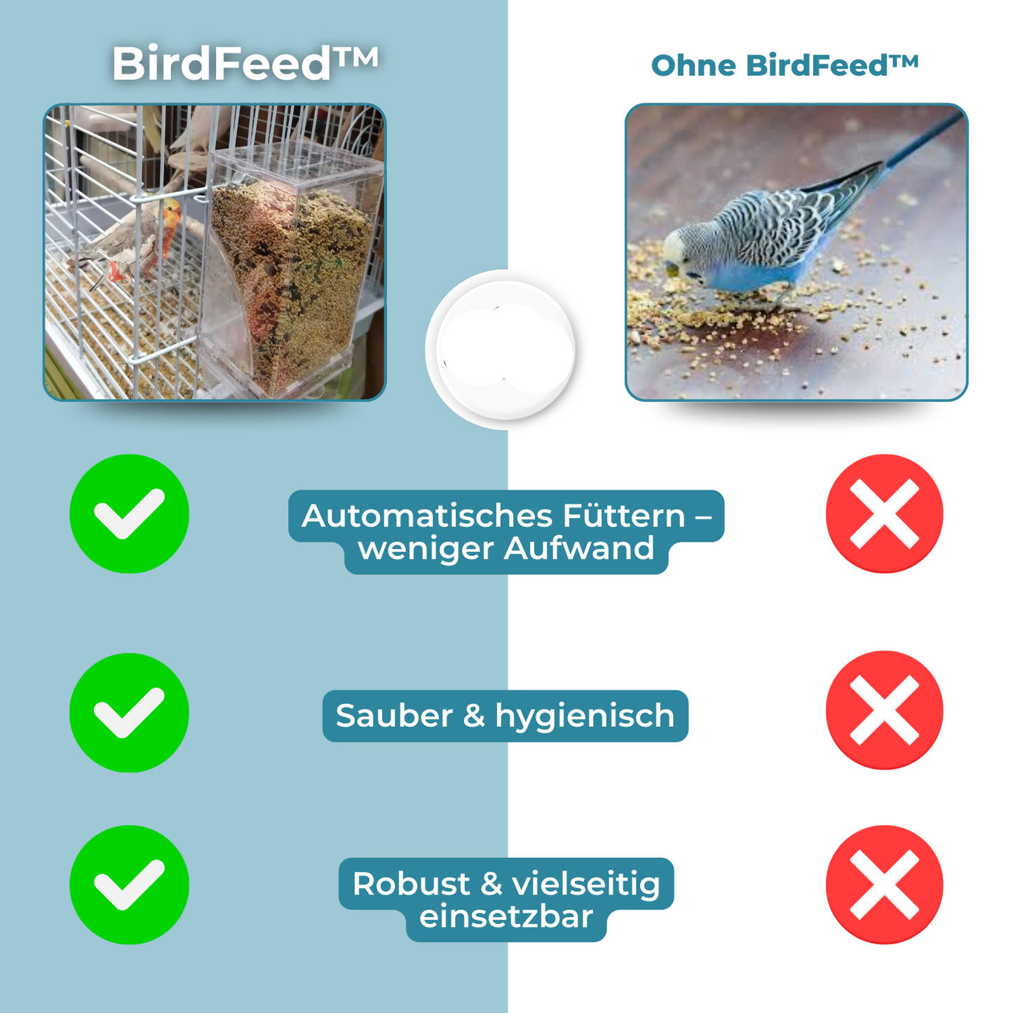 Simple Fill Wild Bird Feeder