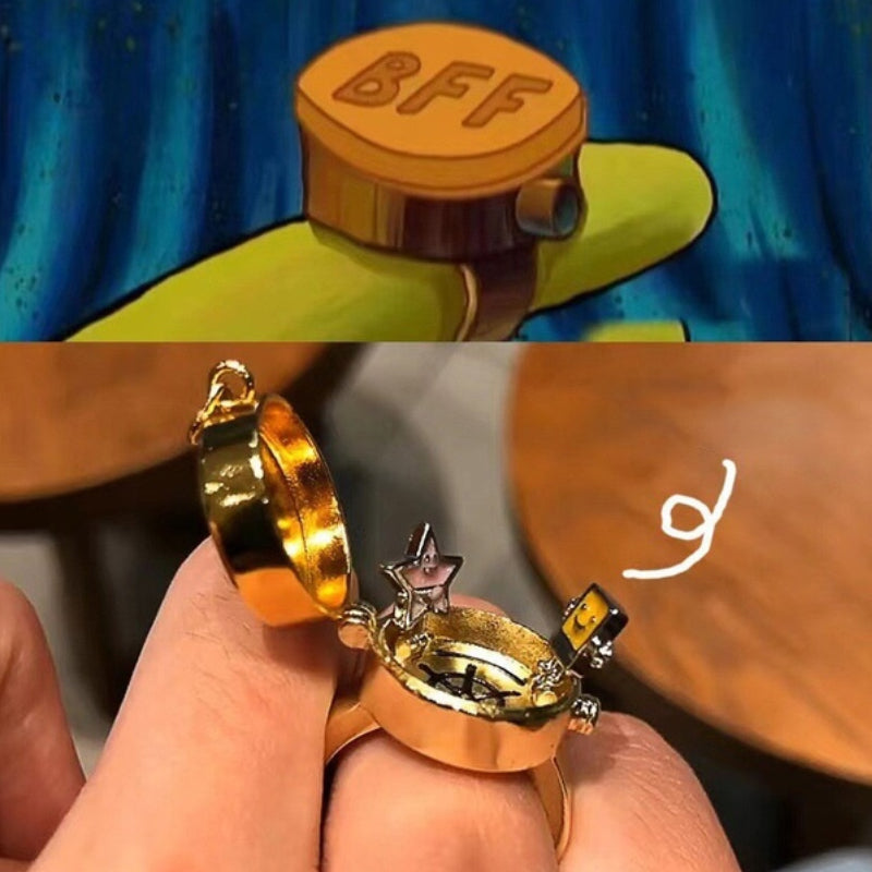 Best Friend Heart Shaped Ring
