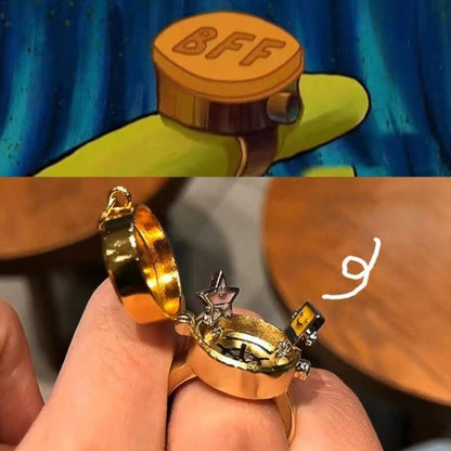 Best Friend Heart Shaped Ring