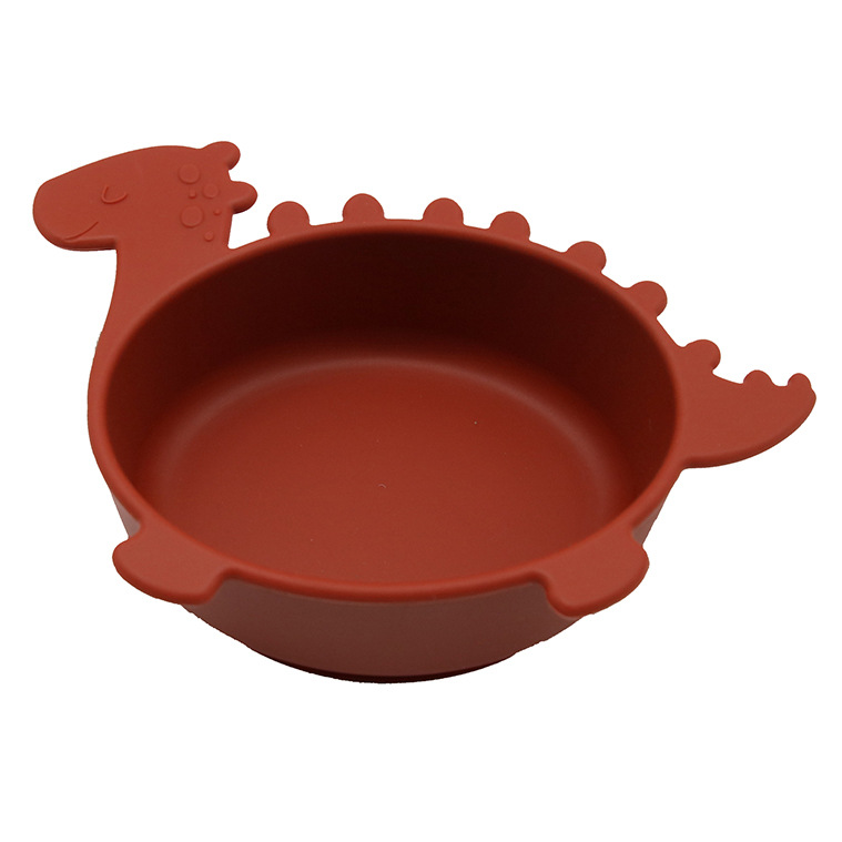 Cute Kids Dino Bowl with Grip Bottom