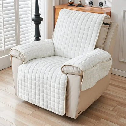 Plush Patterned Couch Cover