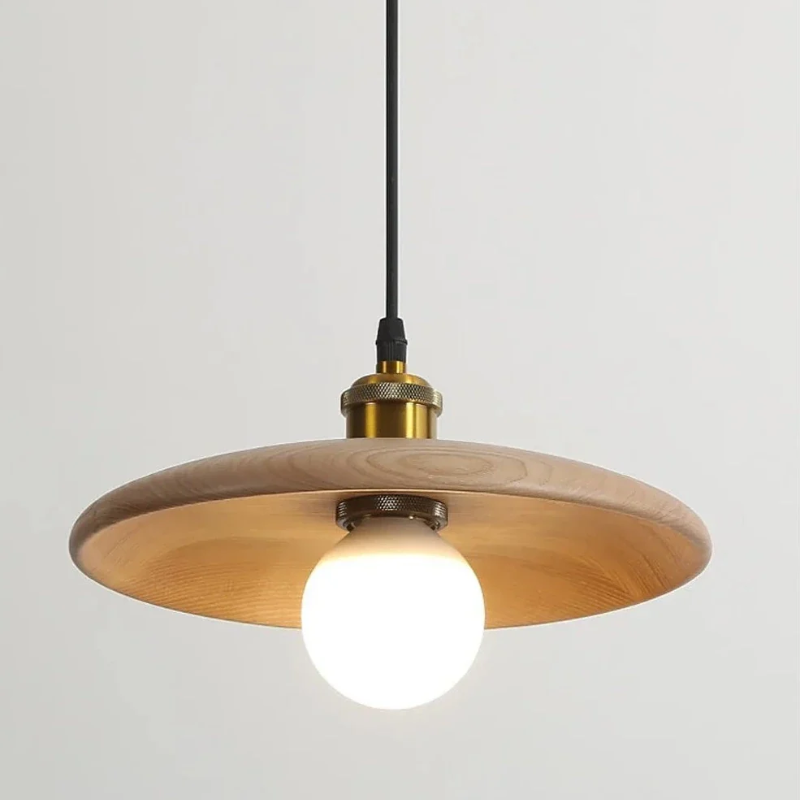 Rustic Wood Hanging Ceiling Light