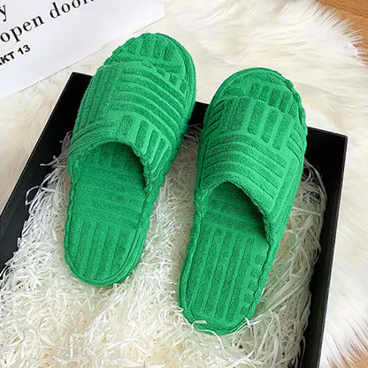 Plush Fuzzy Home Slippers
