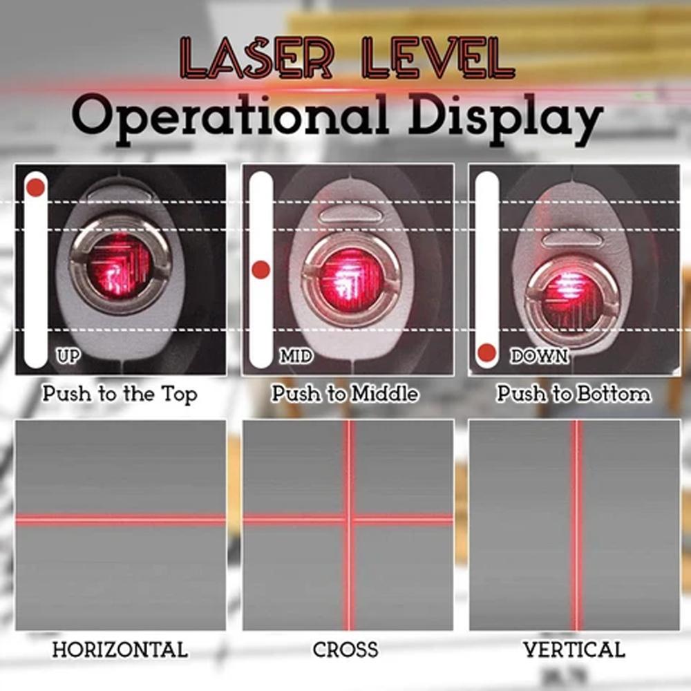Precise 4-in-1 Laser Level Measurement Tool Set