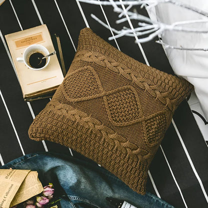 Woven Textured Pillow Cover