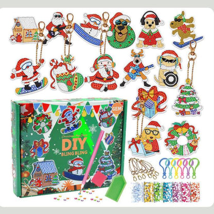 Sparkly Christmas Keychain Mystery Box Set