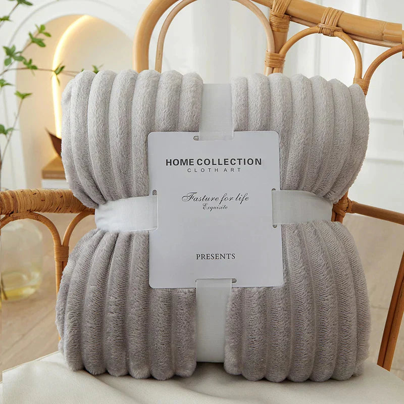 Cozy Colorful Fuzzy Blanket Throw - Luxicro