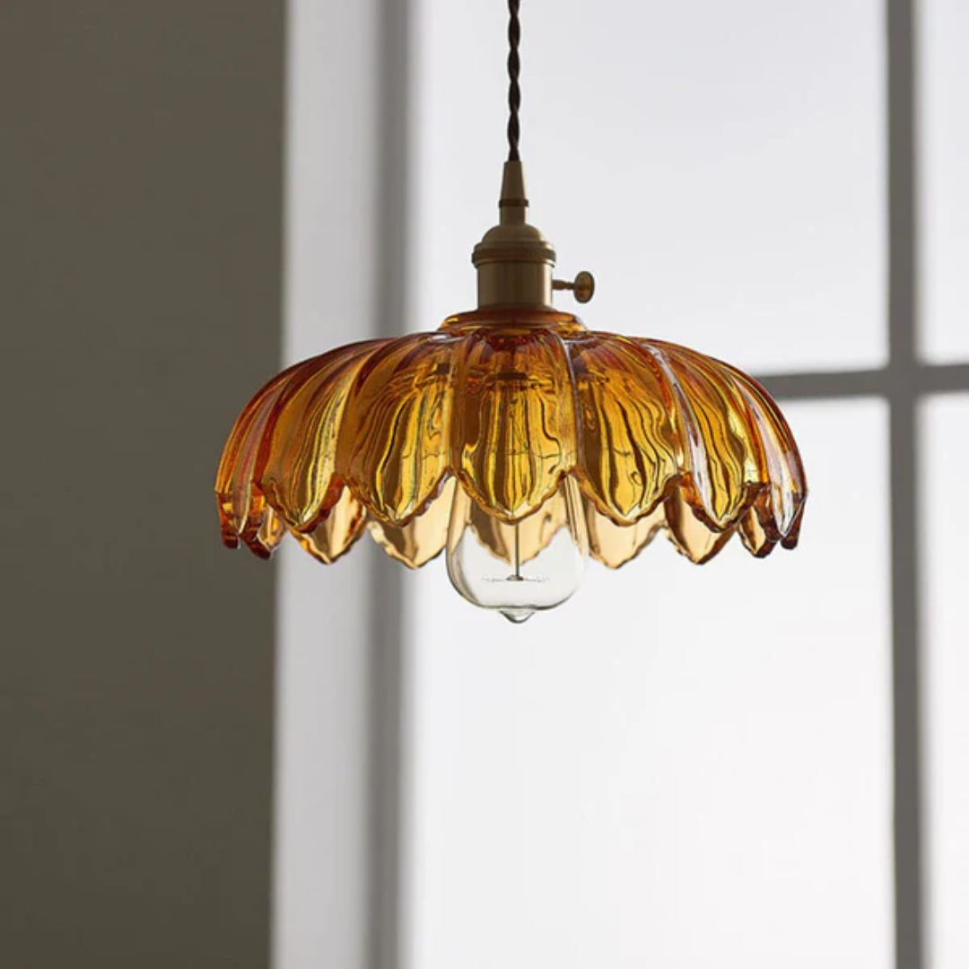 Traditional Hanging Glass Pendant Lamp - Luxicro
