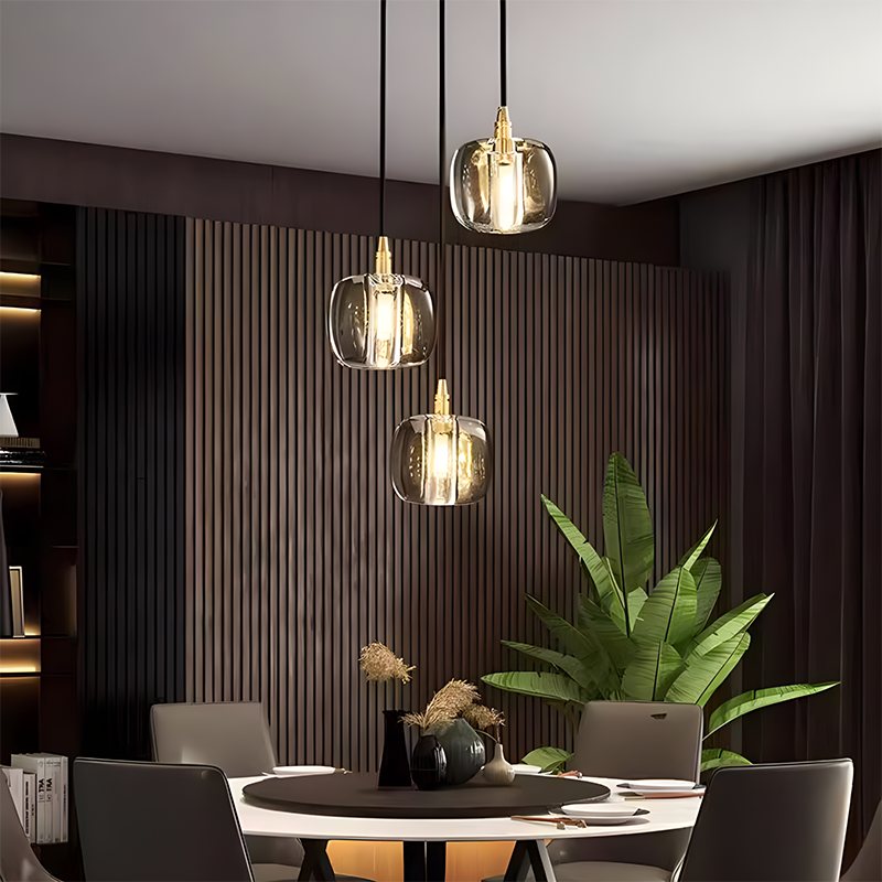 Vibrant Glass Drop Chandelier Lighting