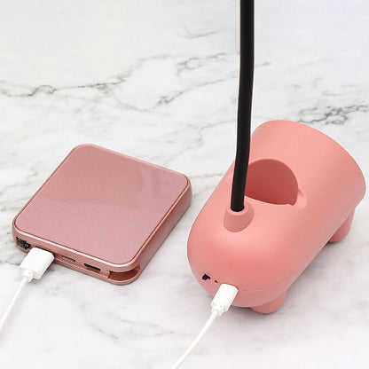 Stylish LED Desk Lamp with USB Port and Pen Holder