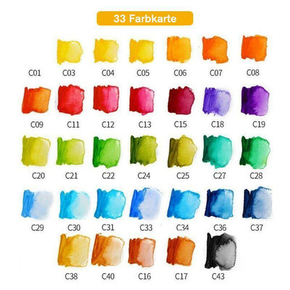 Vibrant Artists Watercolor Paint Set