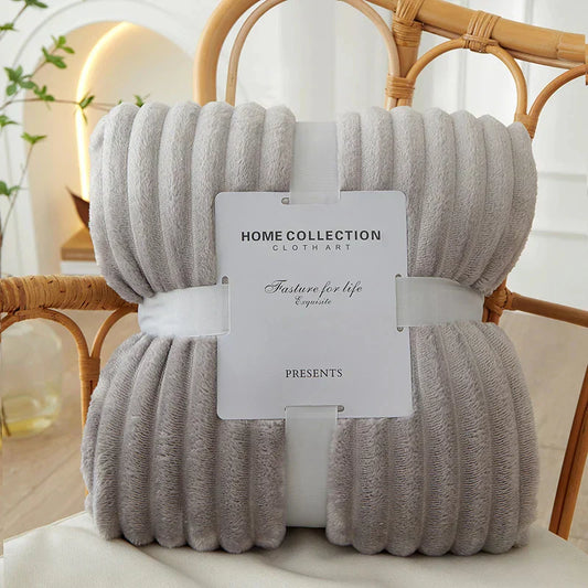 Cozy Checkered Fleece Blanket - Luxicro