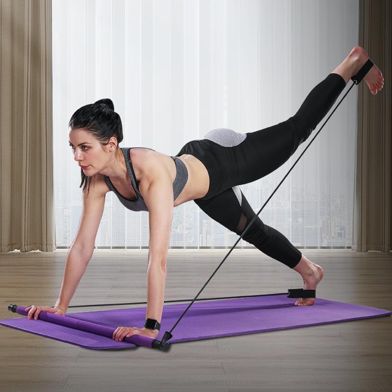 Compact Home Pilates Exercise Bar Kit