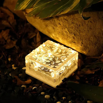 Green Solar Powered Patio Stone