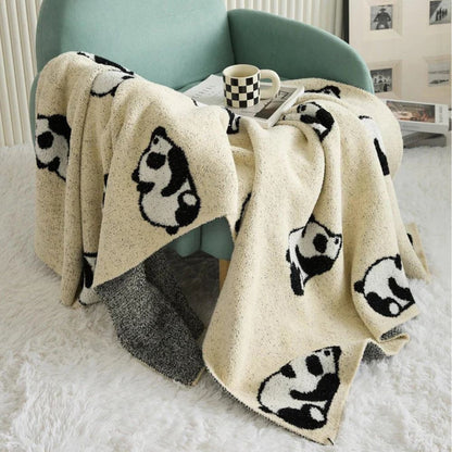 Cute Plush Panda Throw Blanket - Luxicro