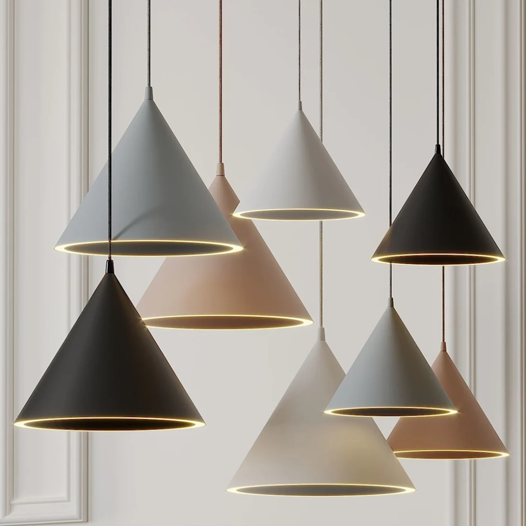 Round Glass Drop Ceiling Light