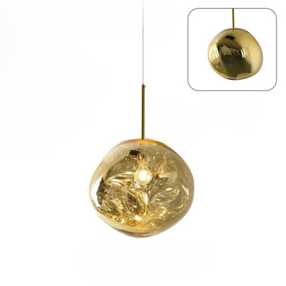 Colorful Glass Pendant Oil Lamp