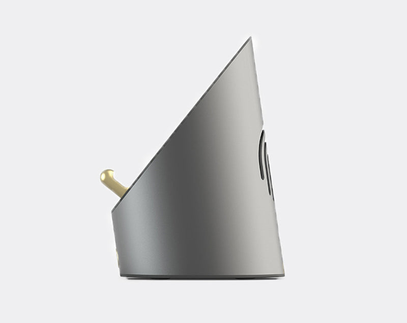 Compact Bluetooth Desktop Speaker with Clock and Phone Stand