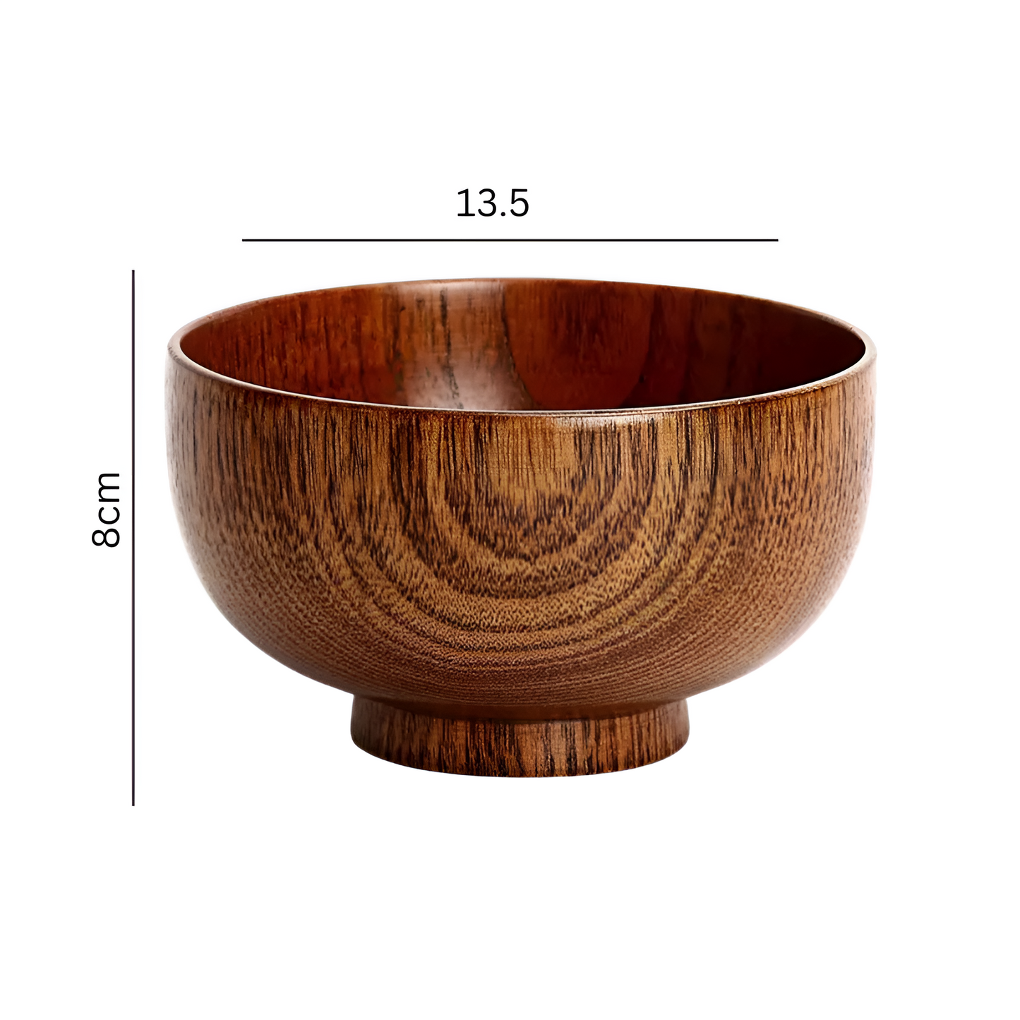 Natural Wood Salad Bowl