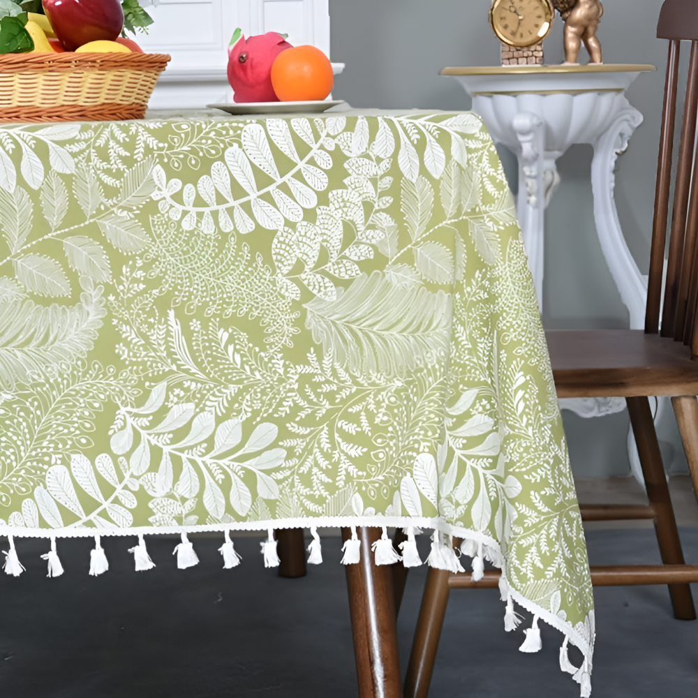 Vintage Style Embroidered Table Cover