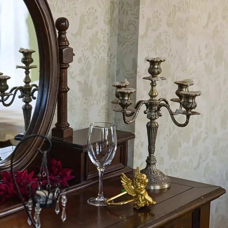 Elegant Gold Candle Holder