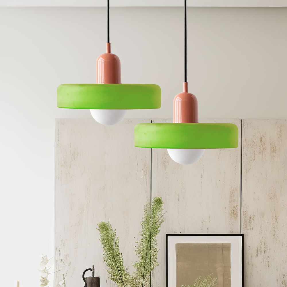 Stylish Hanging Glass Light for Kitchen Tables