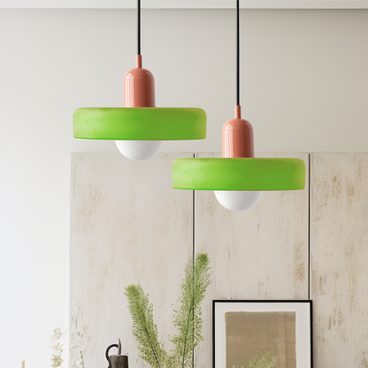Stylish Hanging Glass Light for Kitchen Tables