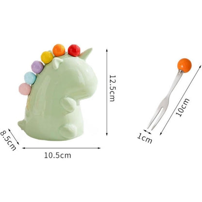 Vibrant Kids Rainbow Fruit Forks