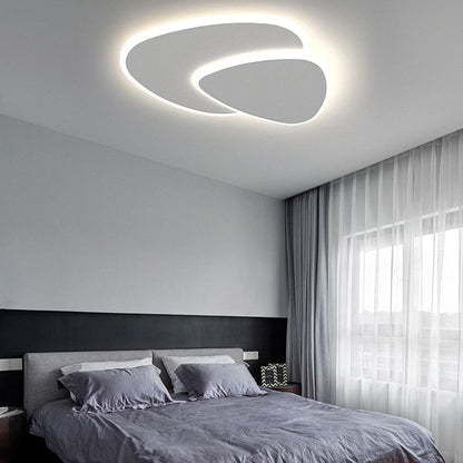 Contemporary Square LED Ceiling Light Fixture Dimmable