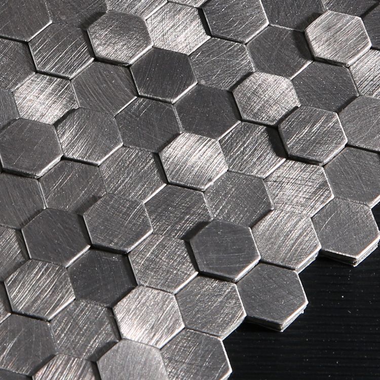 Decorative Hexagon Peel and Stick Mosaic Wall Tiles